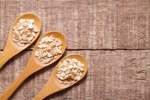 Oat flakes Stock Photos