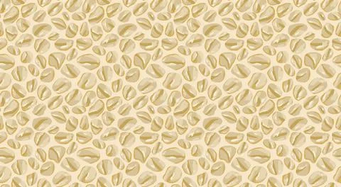 Oat flakes porridge Seamless pattern Stock Illustration