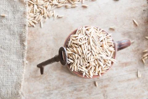 Oat grain Stock Photos