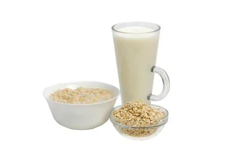 Oat meal close up Stock Photos