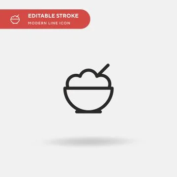Oat Simple vector icon. Illustration symbol design template for web mobile UI Stock Illustration