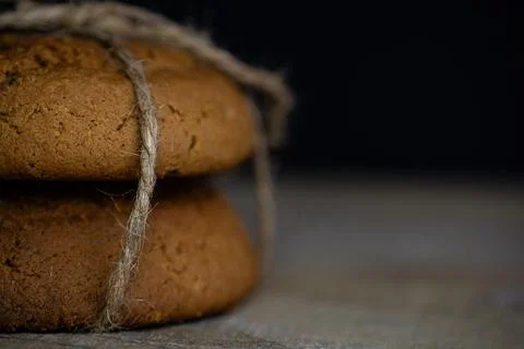 Oatmeal biscuits Stock Photos