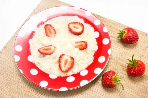 Oatmeal for breakfast Stock Photos
