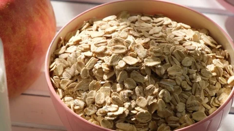Oatmeal Cereal Stock Footage 102818464