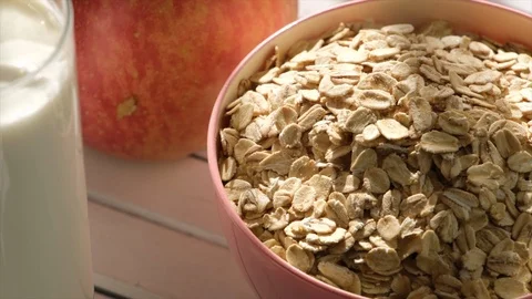 Oatmeal Cereal Stock Footage 102818654