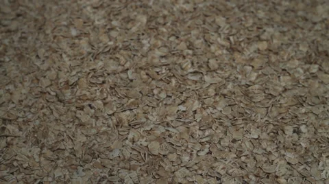 Oatmeal close up rotating Stock Footage 33687603