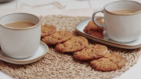 Oatmeal cookies Stock-Footage 152848254