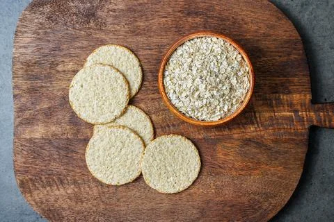 Oatmeal crackers Stock Photos