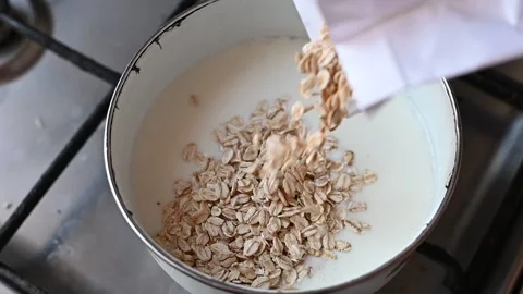 Oatmeal Stock Footage 172528189
