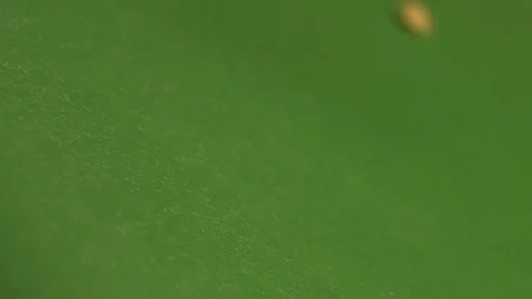 Oatmeal on a green background. Slow motion. Close-up. Horizontal pan. Stock Footage 70046193