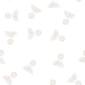Oatmeal groat glyph seamless pattern Illustrazione stock