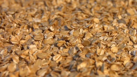 Oatmeal. Horizontal pan. Close-up. 動画素材 70045768