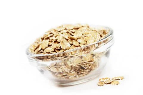 Oatmeal isolated Stock Photos