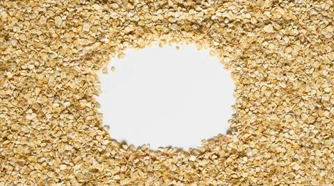 Oatmeal on a light background with copy space Stock Photos