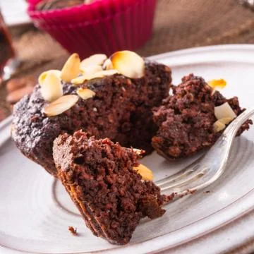 Oatmeal of muffin Stock Photos