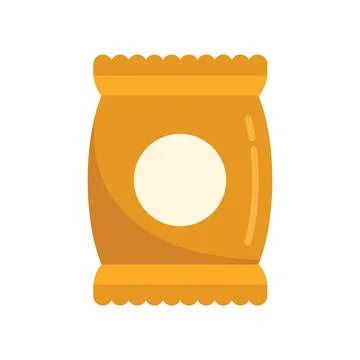 Oatmeal snack bar icon flat vector. Healthy food 스톡 일러스트
