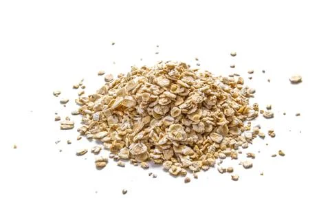 Oatmeal on white Stock Photos