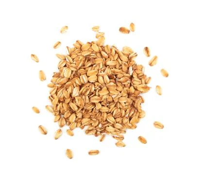 Oatmeal on white Stock Photos