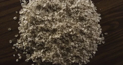 Oats close-up, oatmeal Stock Footage 146427591