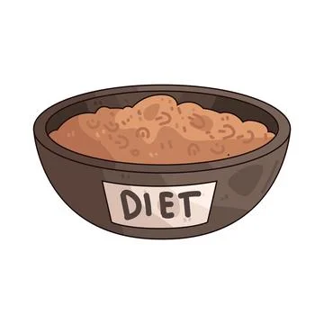Oats diet illustration Stock Illustration