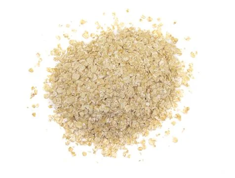 Oats on a White Background Stock Photos