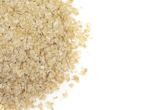 Oats on a White Background Stock Photos