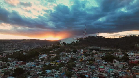Oaxaca City Sunset Stock Footage 247468124
