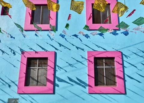 Oaxaca of Colors Dancing in the Wind 写真素材