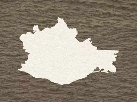 Oaxaca State map and brown muddy water Stock Illustration