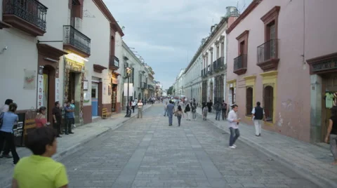Oaxaca Street 4k Stock Footage 53515001