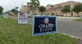 Obama Campaign Signs HD Footage