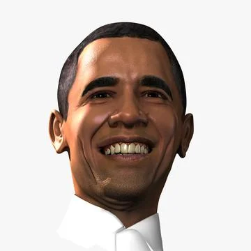 Obama smiling 3D Model