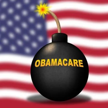 Obamacare Repeal Or Replace Us Healthcare Reform - 3d Illustration Stock Illustration