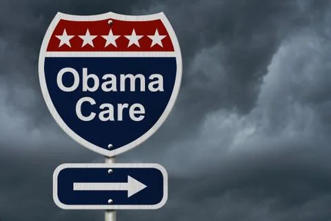 Obamacare sign Stock Illustration