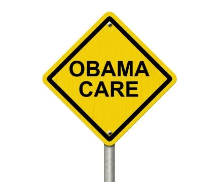 ObamaCare Warning Sign Stock Illustration