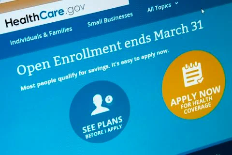 Obamacare website Stock Photos