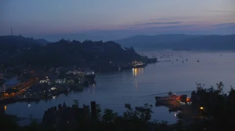 Oban at Night Stock Footage 56701427