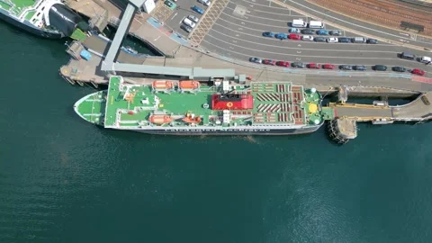 Oban in Scotland by drone Stock Footage 247436310