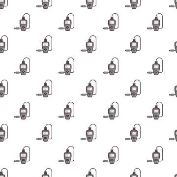 Obd2 scanner car diagnostic tool seamless pattern Stockillustratie