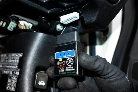 OBD2 Scanner Tool to conect to a car diagnostic port Foto stock