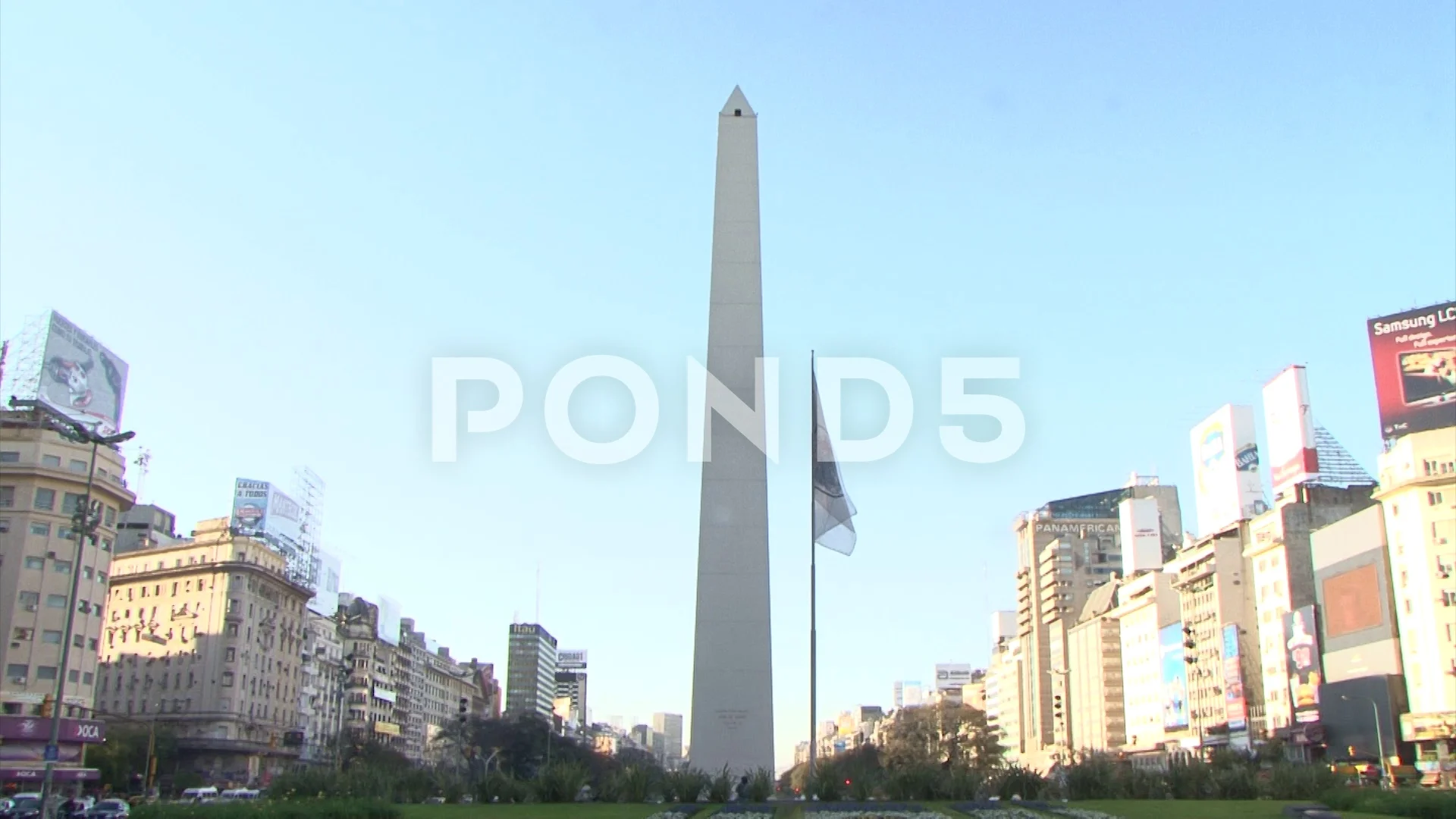 Obelisco Buenos Aires Argentina 02 Apt Stock Video Pond5