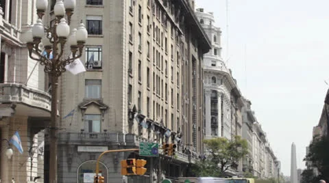 Obelisco - Buenos Aires Stock Footage 24242002
