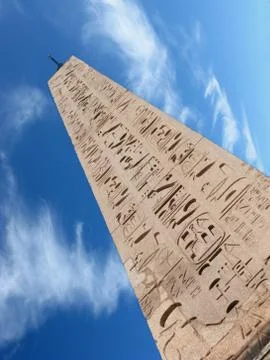 Obelisk and cloud Stock Photos