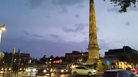 Obelisk and ruondabout Stock-Footage 304979686