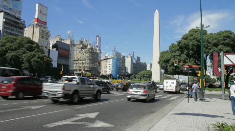 Obelisk Buenos Aires 库存影片 678095