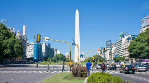 Obelisk Buenos Aires 库存影片 685089
