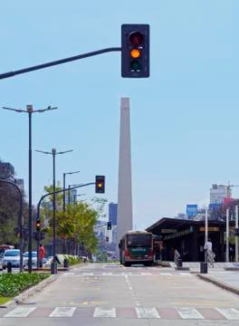Obelisk of Buenos Aires Stock Photos
