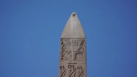Obelisk in front of Luxor Temple in Egypt, Africa 스톡 동영상 249976479