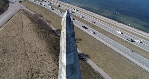 Obelisk, on the memorial complex. Stock Footage 88398502