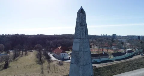 Obelisk, on the memorial complex. Stock Footage 88398932